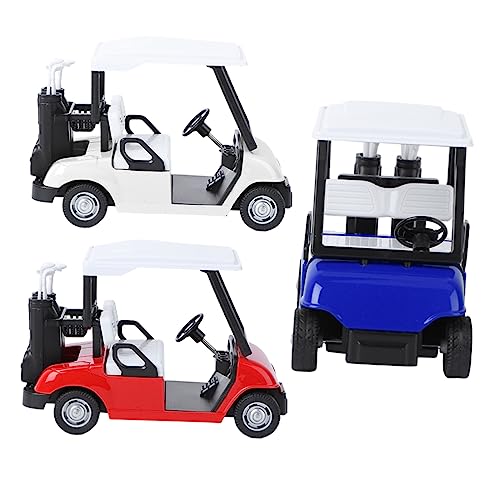 KONTONTY 3 Stück Golfwagenmodell Autospielzeug Golfwagen- Golfwagen-Modellspielzeug Kindergolf Golfcart-Modell für Golfwagen Wagen Fahrzeug Legierung von KONTONTY