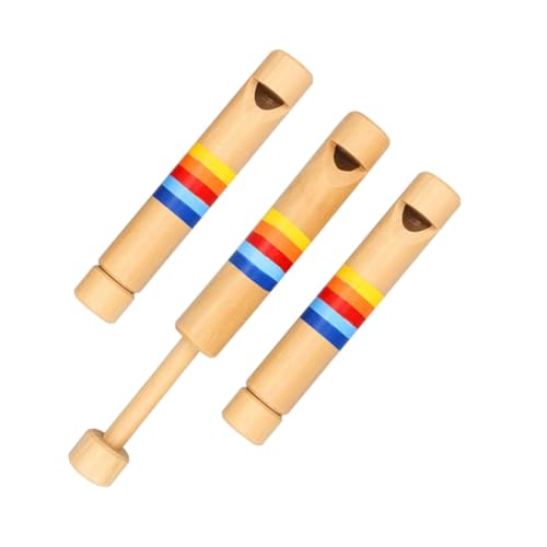 KONTONTY 3 Stück Holzflötenspielzeug Musikinstrumente für Kleinkinder Blockflöteninstrument für Spielzeugflöte Musikalisches hölzerne Flöte Kinderinstrument KONTONTY 3 Stück Holzflötenspielzeug Musikinstrumente für Kleinkinder Blockflöteninstrument für Spielzeugflöte Musikalisches hölzerne Flöte Kinderinstrument von KONTONTY