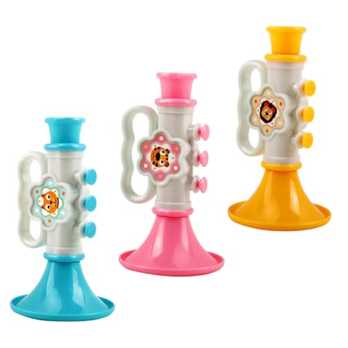 KONTONTY 3 Stück Horn Musikspielzeug Babyspielzeug Kleinkindspielzeug Kleinkind Musikinstrumente Trompete Kleinkind Trompete Trompeten Für Musikhorn Musikhorn Instrumente Aus von KONTONTY