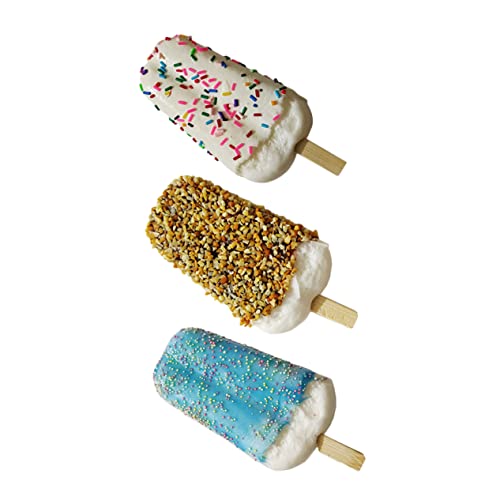 KONTONTY 3 Stück Imitation Eiscreme Modell Realistische Simulation für Fotografie und Dekoration Geeignet für Dessertshops Lernhilfe von KONTONTY