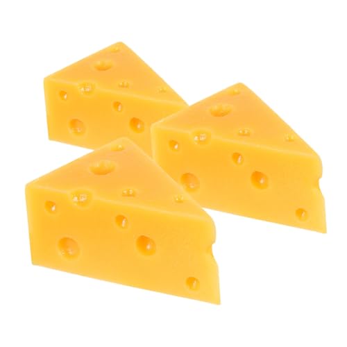 KONTONTY 3 Stück Käsemodell Käse Dekorationen Simulationskäse Käsespielzeug Falsches Käse Künstliches Essen Lebensmittel-Requisiten Zur Präsentation Harz Orange KONTONTY 3 Stück Käsemodell Käse Dekorationen Simulationskäse Käsespielzeug Falsches Käse Künstliches Essen Lebensmittel-Requisiten Zur Präsentation Harz Orange von KONTONTY
