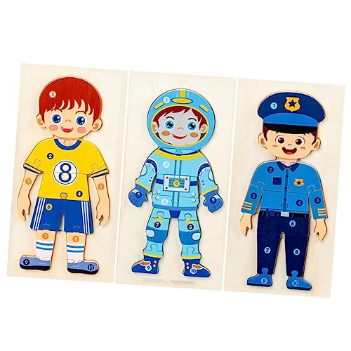 KONTONTY 3 Stück Kinderpuzzle Rätsel Thematisiert Puzzle-Brett Puzzle Konstruktionsspielzeug Rätsel Kinderrätsel Kleinkind-Puzzle 3D-Puzzles Für Bauholz KONTONTY 3 Stück Kinderpuzzle Rätsel Thematisiert Puzzle-Brett Puzzle Konstruktionsspielzeug Rätsel Kinderrätsel Kleinkind-Puzzle 3D-Puzzles Für Bauholz von KONTONTY