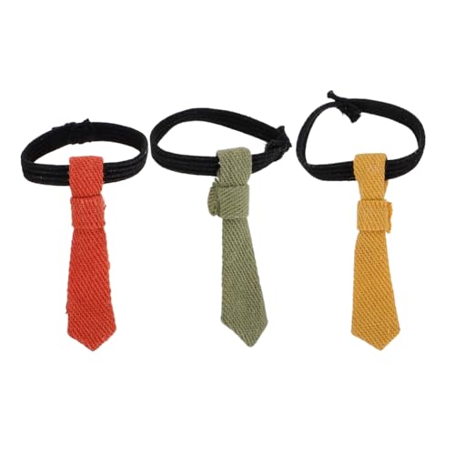 KONTONTY 3-teiliges Set mit Fliege für Puppen Halskette für Mini-Action-Puppen Vorgebunden Puppenhaus-kleidungszubehör Lebendige Farbe Angenehmes Material KONTONTY 3-teiliges Set mit Fliege für Puppen Halskette für Mini-Action-Puppen Vorgebunden Puppenhaus-kleidungszubehör Lebendige Farbe Angenehmes Material von KONTONTY