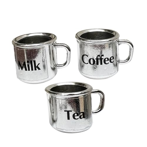 KONTONTY 3 Stück Mini Teetasse Modell Tassen Becher Puppe Dekoratives Kleines Trinkgeschirr Miniatur Trinkgeschirr Mini Mini Accessoire Kleine Teetasse Kleines Kleine von KONTONTY