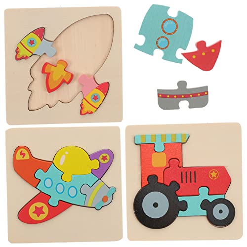 KONTONTY 3 Stück Puzzle rätselbuch laubsägen für DIY- Pädagogisches laubsäge Safe Toy Rätsel für Jungen Rätsel für Kleinkinder kleines Rätsel hölzern von KONTONTY