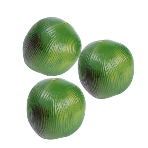 KONTONTY 3 Stück Simulierte Kokosnussdekoration künstliche Kokosfrucht Palmenkuchendekorationen gefälschte Kokosnüsse Künstliche Früchte Zitronen-Küchendekor künstliche Frucht Plastik Grün KONTONTY 3 Stück Simulierte Kokosnussdekoration künstliche Kokosfrucht Palmenkuchendekorationen gefälschte Kokosnüsse Künstliche Früchte Zitronen-Küchendekor künstliche Frucht Plastik Grün von KONTONTY