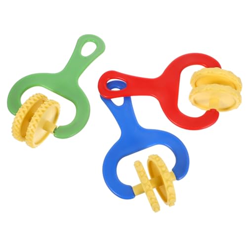 KONTONTY 3 Stück Teiliges Clay Roller Leichtes Polymer Clay Werkzeug mit Texturroller für Kindergarten Kreative DIY Bastelmaterialien Kindersicher für Vorschulkunst und Tonmodellierung von KONTONTY