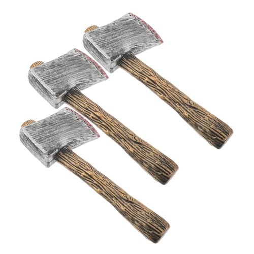 KONTONTY 3 Stück Teiliges Halloween Axt Realistische Blutige Requisiten für Piratenkostüm Outdoor Deko Gruselige Hachaxt für Garten und Spukhaus KONTONTY 3 Stück Teiliges Halloween Axt Realistische Blutige Requisiten für Piratenkostüm Outdoor Deko Gruselige Hachaxt für Garten und Spukhaus von KONTONTY