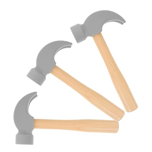 KONTONTY 3 Stück Teiliges Holzhammer für Simulations Werkzeugset Montessori Lernspielzeug Tragbar und Kompakt Fördert Sensorische Entwicklung für Geburtstagspartys und Rollenspiele KONTONTY 3 Stück Teiliges Holzhammer für Simulations Werkzeugset Montessori Lernspielzeug Tragbar und Kompakt Fördert Sensorische Entwicklung für Geburtstagspartys und Rollenspiele von KONTONTY