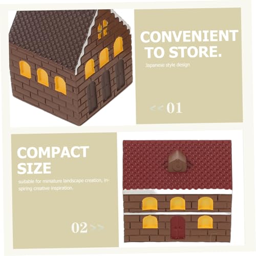 KONTONTY 3 Stück Teiliges Miniaturhaus Stabilem Resin Kleine Hütte Figuren für Mikrolandschaften Vielseitige Gartendekoration Puppenhaus Zubehör für Garten Terrasse Fotorequisiten KONTONTY 3 Stück Teiliges Miniaturhaus Stabilem Resin Kleine Hütte Figuren für Mikrolandschaften Vielseitige Gartendekoration Puppenhaus Zubehör für Garten Terrasse Fotorequisiten von KONTONTY