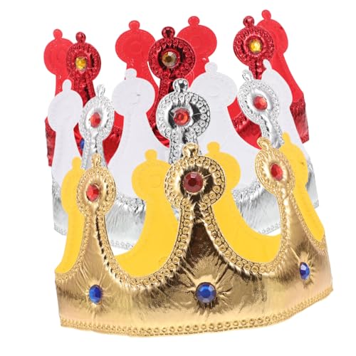KONTONTY 3 Stück Teiliges Verstellbares Krone Weiche Kronen mit Schmucksteinen Silberne Geburtstagskronen für Jungen und Mädchen als Foto-requisite und Kopfschmuck KONTONTY 3 Stück Teiliges Verstellbares Krone Weiche Kronen mit Schmucksteinen Silberne Geburtstagskronen für Jungen und Mädchen als Foto-requisite und Kopfschmuck von KONTONTY