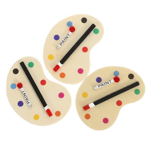 KONTONTY 3 Stücke Taschenmöbelzubehör Kleinkindspielzeug Miniatur-Maltablett Haus Mädchen Kinderspielzeug Malen Sie Palette Miniaturen Miniaturspielzeug Miniaturdekoration Hölzern KONTONTY 3 Stücke Taschenmöbelzubehör Kleinkindspielzeug Miniatur-Maltablett Haus Mädchen Kinderspielzeug Malen Sie Palette Miniaturen Miniaturspielzeug Miniaturdekoration Hölzern von KONTONTY