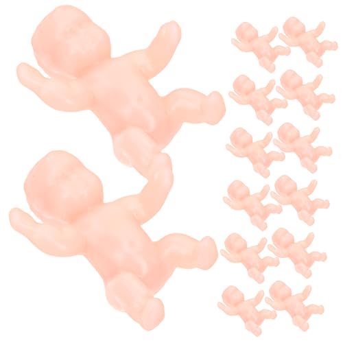 KONTONTY 30 Stck. Teiliges Kleine Kunststoff Junge Mädchen Dekorative Mini Babyfiguren Langlebig und Realistisch Farbintensiv und Kompakt für Babypartys Geburtstagsfeiern und Festliche von KONTONTY