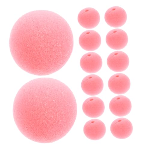 KONTONTY 30 Stück Weiche Schwamm-Clown-nasen Rote Zirkus-Clown-nasen Für Halloween Karneval Party Verkleidungszubehör Cosplay-Accessoires von KONTONTY