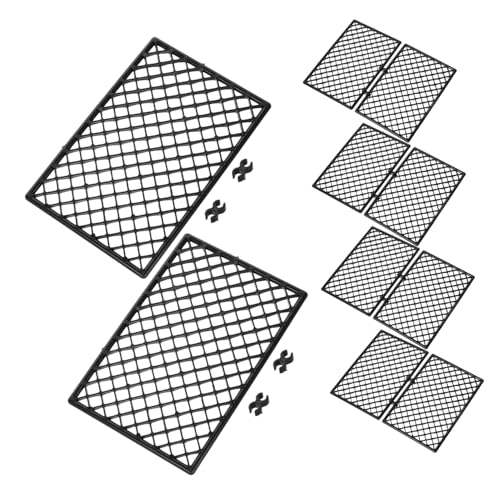 KONTONTY 30 Stück Fernsteuerung Garage Rc-parkplatz-reparaturplatte Rampenplatte Für Rc-Autos Mesh-Panel Für Rc-car Mini-verkehrsparktafel DIY Mini-rollentafel Black Plastik KONTONTY 30 Stück Fernsteuerung Garage Rc-parkplatz-reparaturplatte Rampenplatte Für Rc-Autos Mesh-Panel Für Rc-car Mini-verkehrsparktafel DIY Mini-rollentafel Black Plastik von KONTONTY
