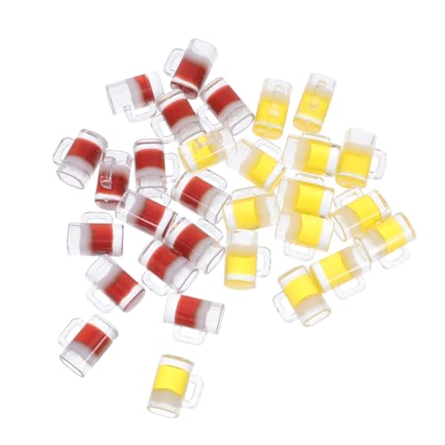 KONTONTY 30 Stück Miniatur Bierkrüge aus Resin Realistische Mini Puppenhaus Biergläser in Gelb und Braun Kompakte Mini Trinkgläser für Puppenhaus Partydeko Sichere Miniatur Baraccessoires KONTONTY 30 Stück Miniatur Bierkrüge aus Resin Realistische Mini Puppenhaus Biergläser in Gelb und Braun Kompakte Mini Trinkgläser für Puppenhaus Partydeko Sichere Miniatur Baraccessoires von KONTONTY