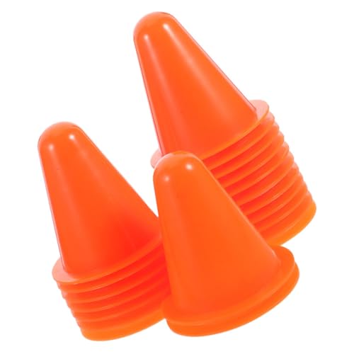 KONTONTY 30 Stück Rollschuhstapel Zapfen Beweglichkeit Skaten Üben Ausbildung Outdoor-trainingskegel Fußballkegel Aus Kunststoff Für Rollschuhe Kleine Orange Sport KONTONTY 30 Stück Rollschuhstapel Zapfen Beweglichkeit Skaten Üben Ausbildung Outdoor-trainingskegel Fußballkegel Aus Kunststoff Für Rollschuhe Kleine Orange Sport von KONTONTY
