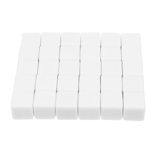 KONTONTY 30 Stück Teiliges Leere Würfel DIY Beschreibbare Acrylwürfel für Partys und Kreative Projekte für Unterricht und Basteln von KONTONTY