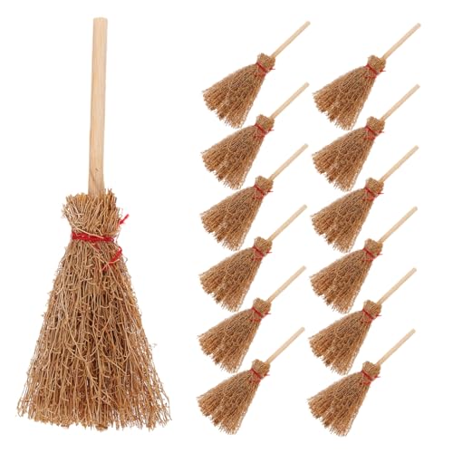 KONTONTY 30 Stück Teiliges Mini Hexenbesen Puppenhaus Zubehör Detailgetreue Miniatur Besenstiele aus Stabilem Material für DIY Bastelprojekte Puppenhaus Dekoration und Kreative Rollenspiele KONTONTY 30 Stück Teiliges Mini Hexenbesen Puppenhaus Zubehör Detailgetreue Miniatur Besenstiele aus Stabilem Material für DIY Bastelprojekte Puppenhaus Dekoration und Kreative Rollenspiele von KONTONTY