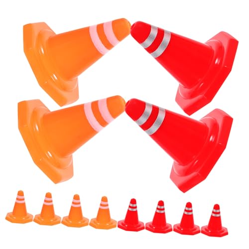 KONTONTY 30 Stück Verkehrskegel Teiliges Rot und Orange für Kreative Sandspiel und Modellbau Szenarien Fördert Interaktives Lernen und Eltern Interaktion KONTONTY 30 Stück Verkehrskegel Teiliges Rot und Orange für Kreative Sandspiel und Modellbau Szenarien Fördert Interaktives Lernen und Eltern Interaktion von KONTONTY