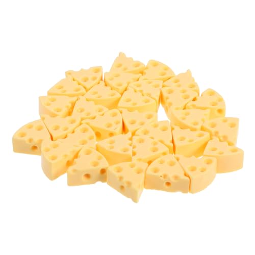 KONTONTY 30Stücke Realistische Mini Kunstkäse für Puppenhaus Dekoration Große Lebensmittelmodelle für Kreative Arrangements KONTONTY 30Stücke Realistische Mini Kunstkäse für Puppenhaus Dekoration Große Lebensmittelmodelle für Kreative Arrangements von KONTONTY