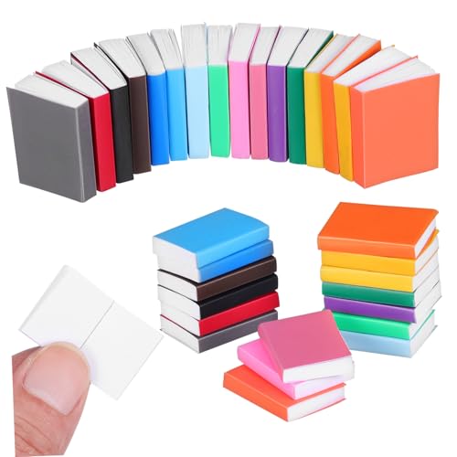 KONTONTY 32 Stück Miniaturbücher für Puppenhäuser Leere Kreative Dekoration für Miniaturlibraries und Schlafzimmer zum Basteln und Gestalten von Puppenhaus Szenen KONTONTY 32 Stück Miniaturbücher für Puppenhäuser Leere Kreative Dekoration für Miniaturlibraries und Schlafzimmer zum Basteln und Gestalten von Puppenhaus Szenen von KONTONTY