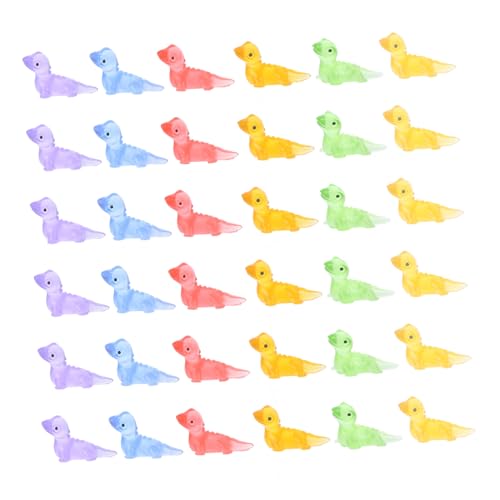 KONTONTY 36st Mikro-landschaftsgartendekorationen Kleine Enten Figuren Mini-Enten Winzig Miniaturen Mini-feenfiguren Mini-Dinge Mini-schildkröten Minifiguren Harz von KONTONTY