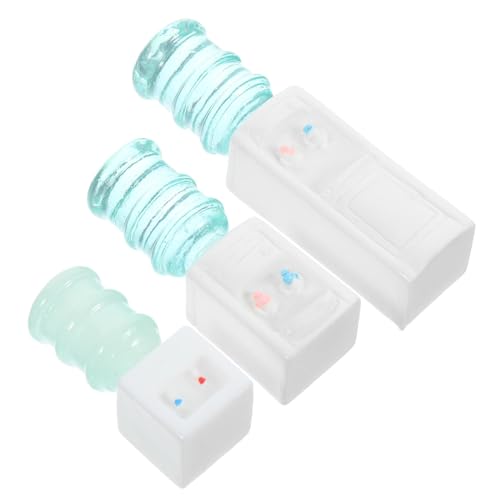 KONTONTY Mini-wasserspender-Set 3-teilig Für Jungen Und Mädchen Zum Spielen Und Als Puppenhaus-zubehör von KONTONTY