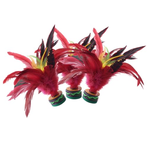 KONTONTY 3 Stücke Chinesische Jianzi Fuß Kick Badminton Federbälle Badminton Spielzeug Für Jungen Und Mädchen KONTONTY 3 Stücke Chinesische Jianzi Fuß Kick Badminton Federbälle Badminton Spielzeug Für Jungen Und Mädchen von KONTONTY