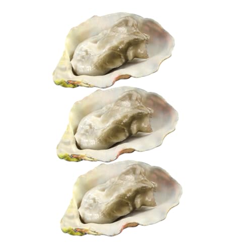 KONTONTY 3St Oyster-Modell Muscheln zum Basteln Essen Krabbe Kaurimuscheln Zubehör Faux fauke plasure Museum leichte Fotografie Austernmodell Austernspielzeug künstliche Nahrung PVC KONTONTY 3St Oyster-Modell Muscheln zum Basteln Essen Krabbe Kaurimuscheln Zubehör Faux fauke plasure Museum leichte Fotografie Austernmodell Austernspielzeug künstliche Nahrung PVC von KONTONTY