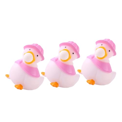 KONTONTY 3St Prise Musik Spielzeug Füller für Weihnachtstüten Toys jucarii pentru copii Mini-Enten Stressbälle für Kinder Gastgeschenke lustige Stressbälle kleine Ente Tier Füllstoff von KONTONTY