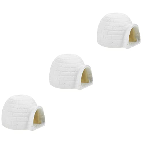 KONTONTY 3St Simulation eines Iglus Kinderzimmer Dekoration Eiskühler Stehendes Eishausmodell Mini-Tierfiguren Kinderspiel für Eisberg dekorative Eishausstatue Eishausfigur Harz Weiß KONTONTY 3St Simulation eines Iglus Kinderzimmer Dekoration Eiskühler Stehendes Eishausmodell Mini-Tierfiguren Kinderspiel für Eisberg dekorative Eishausstatue Eishausfigur Harz Weiß von KONTONTY