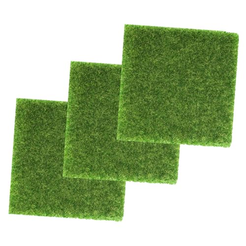 KONTONTY 3Stücke Kunstrasen Rasenmatte für Sandtisch Modell Dekoration Langlebige Kunstgras Matte für DIY Mikro und Dioramen KONTONTY 3Stücke Kunstrasen Rasenmatte für Sandtisch Modell Dekoration Langlebige Kunstgras Matte für DIY Mikro und Dioramen von KONTONTY