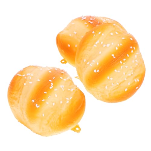 KONTONTY 3 Stück Simulationsbrot Künstliche Backwaren Dekoration für Bäckerei Spielzeug Realistisches Fake Food für Kinder Lernspielzeug Fotorequisiten von KONTONTY