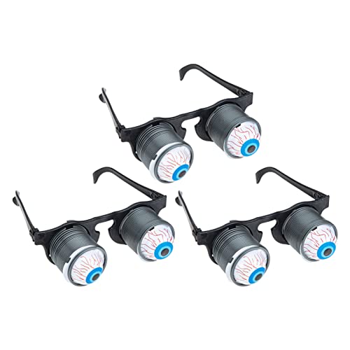 KONTONTY 3pcs Auge Brille Lustige Neuheit Augapfel Es Für Party Requisiten Halloween Dekorationen von KONTONTY