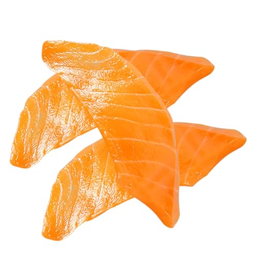 KONTONTY 3 Stücke Gefälschte Lachs Scheiben Lebensechte Simulierte Lachs Für Küche Decor KONTONTY 3 Stücke Gefälschte Lachs Scheiben Lebensechte Simulierte Lachs Für Küche Decor von KONTONTY