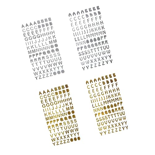 KONTONTY 4blätter Gold Und Silber-Aufkleber Buchstaben Für Scrapbooking DIY Fotoalben Kalender Und Bastelarbeiten Glitzernde Schriftzüge Für Kreative Dekoration KONTONTY 4blätter Gold Und Silber-Aufkleber Buchstaben Für Scrapbooking DIY Fotoalben Kalender Und Bastelarbeiten Glitzernde Schriftzüge Für Kreative Dekoration von KONTONTY