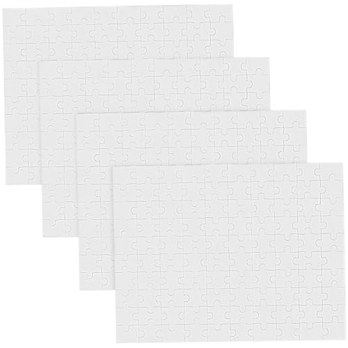 KONTONTY 4 Blätter Leere Puzzles Leeres Puzzle Zeichne Leere Rätsel Bastelsachen DIY-rätsel Puzzle-rohlinge Zeichnen DIY-Handwerk Fertige Leere Rätsel An DIY-versorgung Beige Papier von KONTONTY