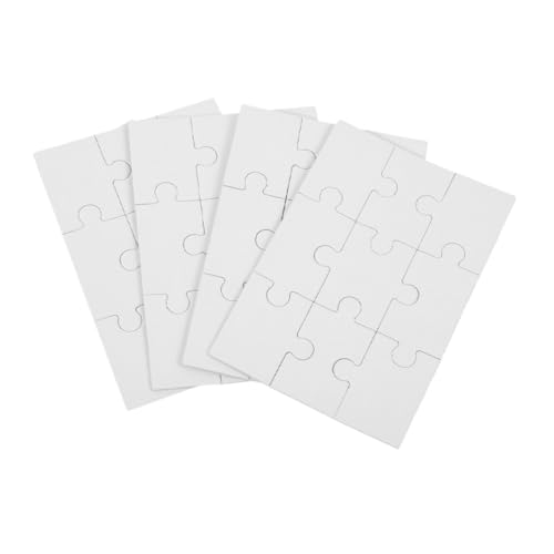 KONTONTY 4 Blätter Sublimations Puzzle aus Holz Blanko DIY Puzzle für Kreative Bastelprojekte und Designs für Familie für Wärmeübertragung und Personalisierung KONTONTY 4 Blätter Sublimations Puzzle aus Holz Blanko DIY Puzzle für Kreative Bastelprojekte und Designs für Familie für Wärmeübertragung und Personalisierung von KONTONTY