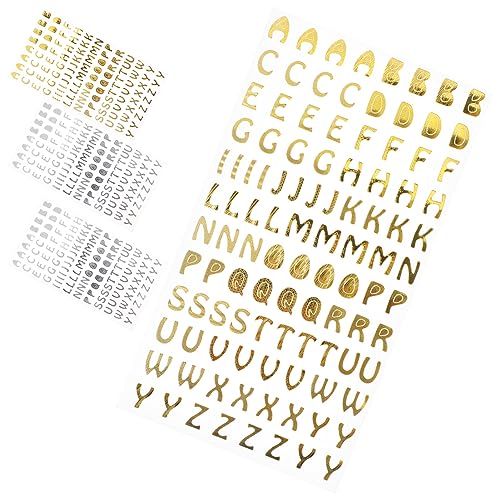 KONTONTY Abnehmbare Folien-Alphabet-Aufkleber Selbstklebend Für Briefkästen Heimdekoration von KONTONTY