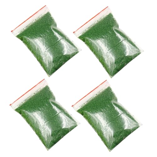 KONTONTY 4 Packungen Bonsai -Materialien Bastelgras künstliches Gras zum Basteln Miniaturgras Diorama-Gras Beflockungspulver Miniaturgartenbauten Schwammfeines Green von KONTONTY