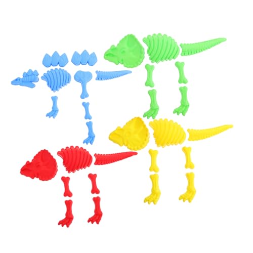 KONTONTY 4 Sätze Teiliges Dinosaurier Sandspielzeug Plastik Sandformen für Kreatives für Strand Fördert Fantasie und Motorische Fähigkeiten KONTONTY 4 Sätze Teiliges Dinosaurier Sandspielzeug Plastik Sandformen für Kreatives für Strand Fördert Fantasie und Motorische Fähigkeiten von KONTONTY