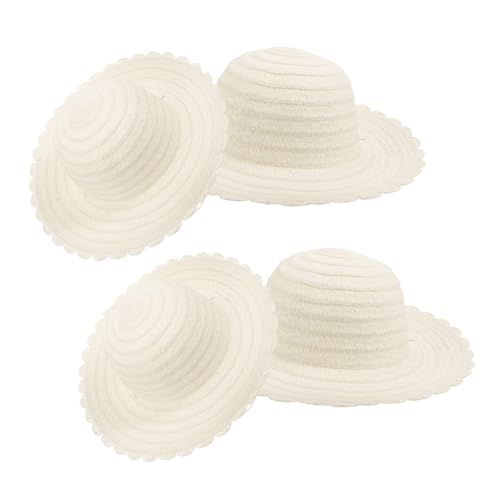 KONTONTY 4 Stück DIY Bastelhüte für Unbemalte Strohhüte zum Gestalten und Kreativbedarf für Partys Strand Dekoration und Mehr KONTONTY 4 Stück DIY Bastelhüte für Unbemalte Strohhüte zum Gestalten und Kreativbedarf für Partys Strand Dekoration und Mehr von KONTONTY