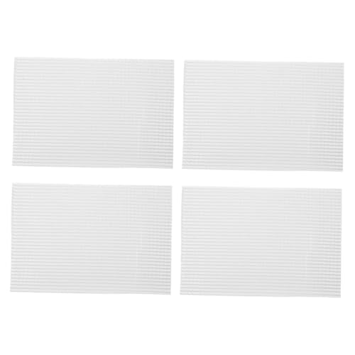 KONTONTY 4 Stück Dachziegel für Puppenhaus Realistische Weiße Miniatur Dachziegel Puppenhaus Dachdeckerbedarf Einfach zu Montieren Sandtisch Dekoration von KONTONTY