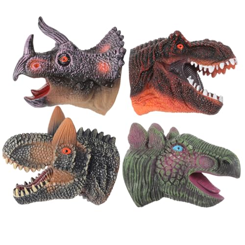 KONTONTY 4 Stück Dinosaurier-Handpuppenspielzeug Dinosaurier-Figur Handpuppe Handpuppen Dinosaurier-Fingerspielzeug Handpuppen-Rollenspiel Dinosaurier -Handpuppe Vinyl KONTONTY 4 Stück Dinosaurier-Handpuppenspielzeug Dinosaurier-Figur Handpuppe Handpuppen Dinosaurier-Fingerspielzeug Handpuppen-Rollenspiel Dinosaurier -Handpuppe Vinyl von KONTONTY