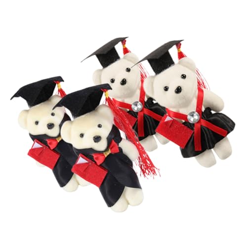 KONTONTY Kleine Abschlussbärenpuppe Bär Für Blumensträuße Dekoratives Bärenzubehör Aus Vliesstoff Plüsch Und Schaum KONTONTY Kleine Abschlussbärenpuppe Bär Für Blumensträuße Dekoratives Bärenzubehör Aus Vliesstoff Plüsch Und Schaum von KONTONTY
