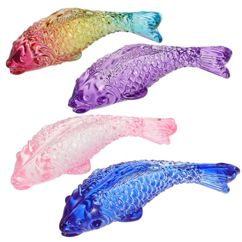 KONTONTY Glasfisch-Ornamente Für Aquarium Farbiger Glasfisch Kleine Fischstatue Aus Glas Dekoration Für Haus Und Garten Realistisches Fischdekor KONTONTY Glasfisch-Ornamente Für Aquarium Farbiger Glasfisch Kleine Fischstatue Aus Glas Dekoration Für Haus Und Garten Realistisches Fischdekor von KONTONTY
