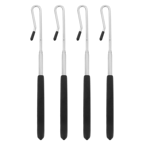 KONTONTY 4 Stück Handpuppen-Joystick Arm Griffe Stange Puppenstab Erwachsene Bausatz für Handpuppen Halter für Marionettenständer Metallpuppenhandstab Puppensteuerknüppel Eisen Schwarz von KONTONTY