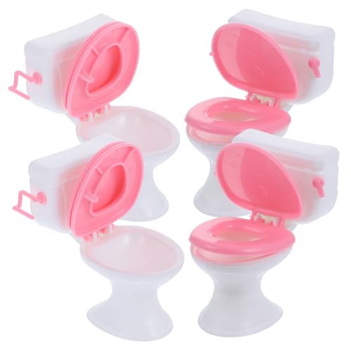 KONTONTY Puppenhaus Erwachsene Miniatur Toilette Modell Für Puppenhaus Realistische Badezimmer Zubehör Für Rollenspiele Ideal Für Puppenmöbel Und Miniatur Einrichtung Ca Toilettenhäuschen KONTONTY Puppenhaus Erwachsene Miniatur Toilette Modell Für Puppenhaus Realistische Badezimmer Zubehör Für Rollenspiele Ideal Für Puppenmöbel Und Miniatur Einrichtung Ca Toilettenhäuschen von KONTONTY