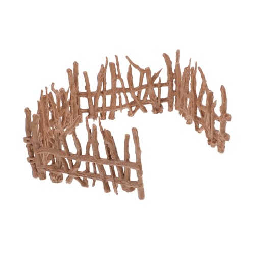 KONTONTY 4 Stück Künstlicher Zaun Kantenrand Bauernhof-Spielset für Kuchendeckel Bildungssachen für Bildungsfarm Miniaturgartendekorationen Plastik Brown KONTONTY 4 Stück Künstlicher Zaun Kantenrand Bauernhof-Spielset für Kuchendeckel Bildungssachen für Bildungsfarm Miniaturgartendekorationen Plastik Brown von KONTONTY
